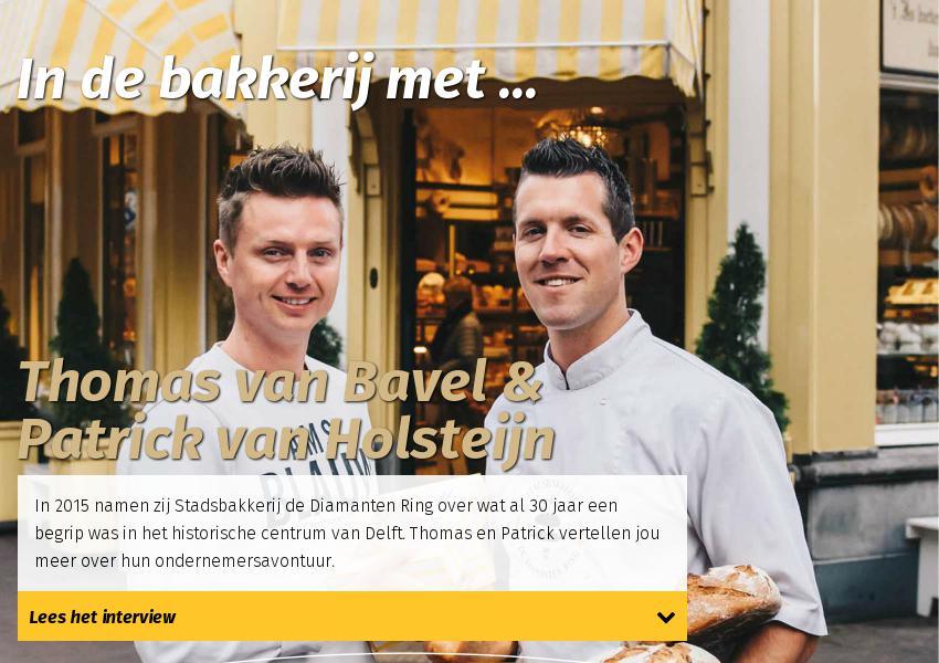 Aanzienlijk Pijlpunt Mentaliteit HandSon - Voorjaar 2020 - In de bakkerij met ...Thomas van Bavel & Patrick  van Holsteijn